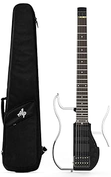 美品　ALP エーエルピー 折り畳み式 トラベルヘッドレスギターAD-80 Asmuse Foldable Travel Headless Electric Guitar with Built