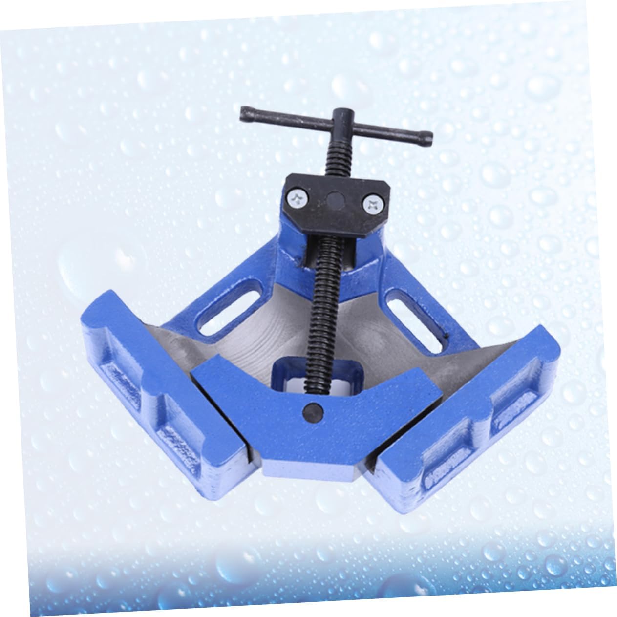 Homoyoyo Single Handle Iron Right Angle Clamp Woodworking Clamp Skid Handle for Welding Framing Drilling