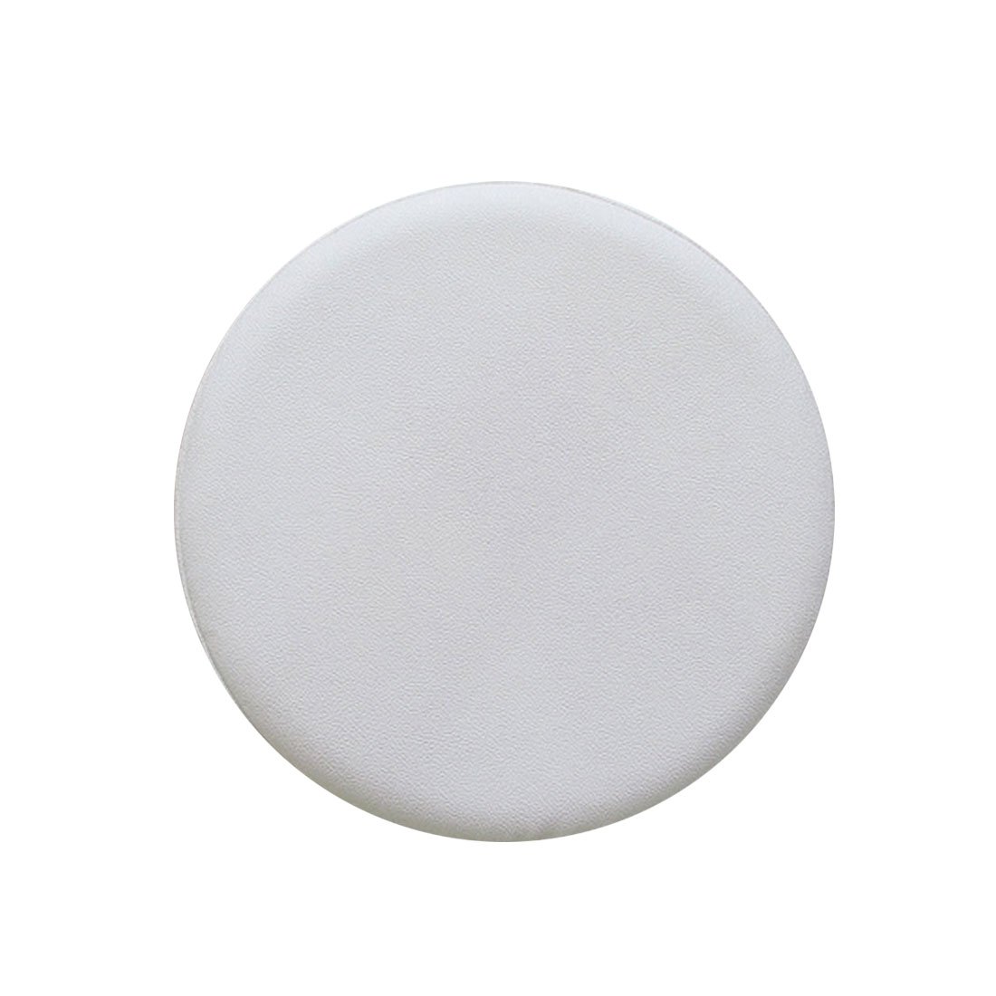 Levoberg Round Stool Cover Faux Leather Barstool Cushion Chair Slipcover 33cm/13inch White ZJ0002-1-S/LBUS