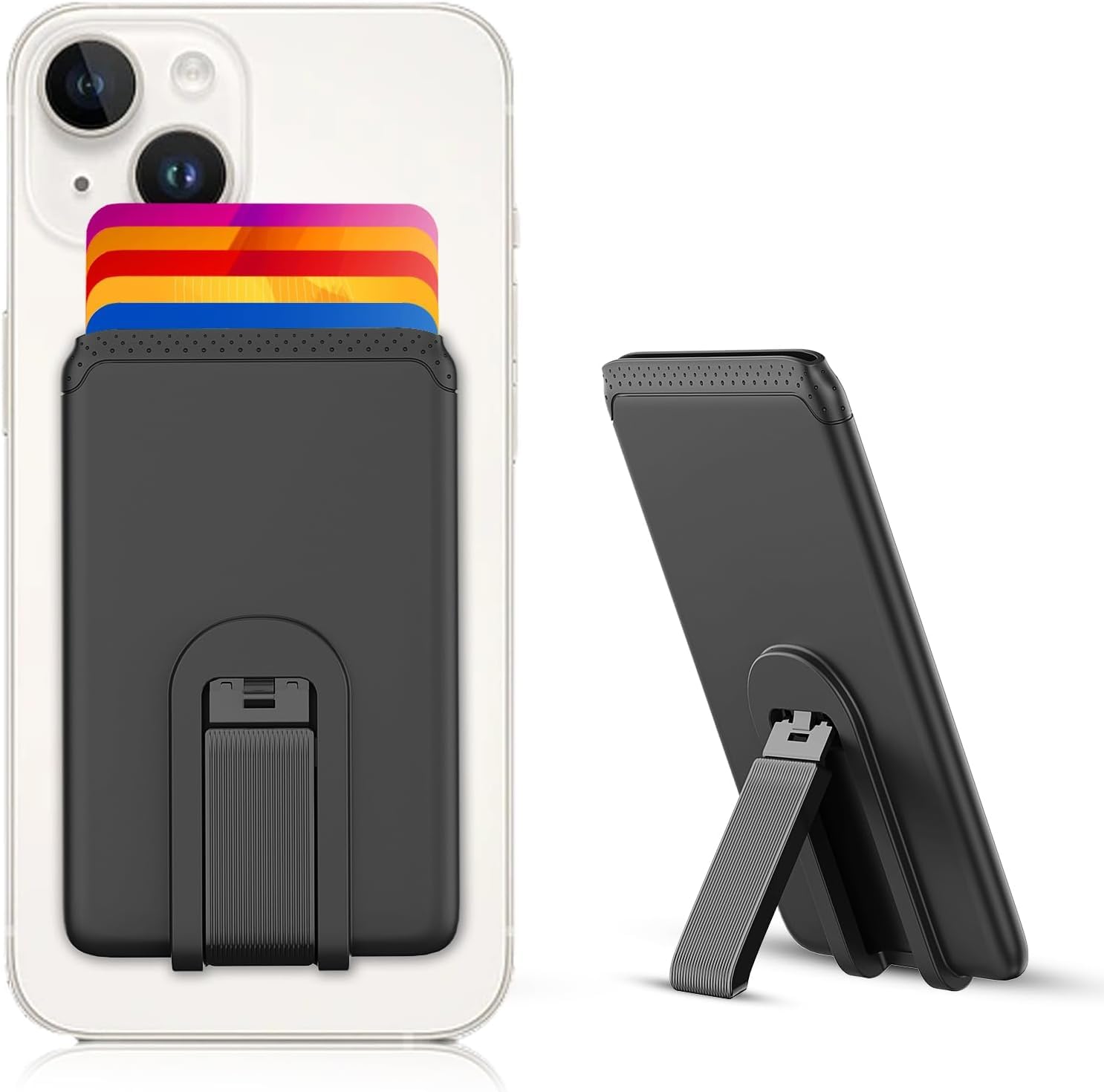 Mobile Phone Card Holder - Ultra-Thin Wallet Holder, Non-Slip Pocket for Back of Phone, Compatible With iPhone, Android and Most Smartphones