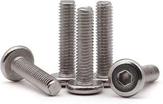 M6 x 20mm (30 Pack) Hex Socket Flat Head Screws, 304 Stainless Steel 18/8, Full Thread Machine Screws for Furniture, 3D Printer, DIY, Machinery