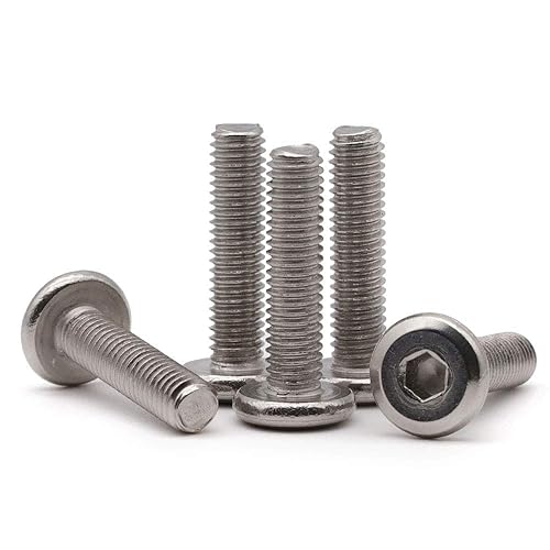 Miniatura 6 de 14-20 x 1-14" (30 PCS) Tornillo de cabeza plana de cabeza plana, 304 tornillos de unión de acero inoxidable 18-8, rosca completa, pernos de