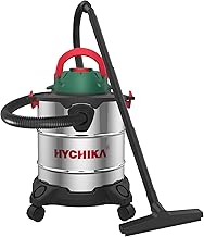 HYCHIKA Wet and Dry Vacuum Cleaner, 1200W Industrial Vacuum Cleaner with Blowing Function, Max Airflow 28.3L/s, with 20L Stainless Steel Container, Ideal For Industrial and Domestic Use