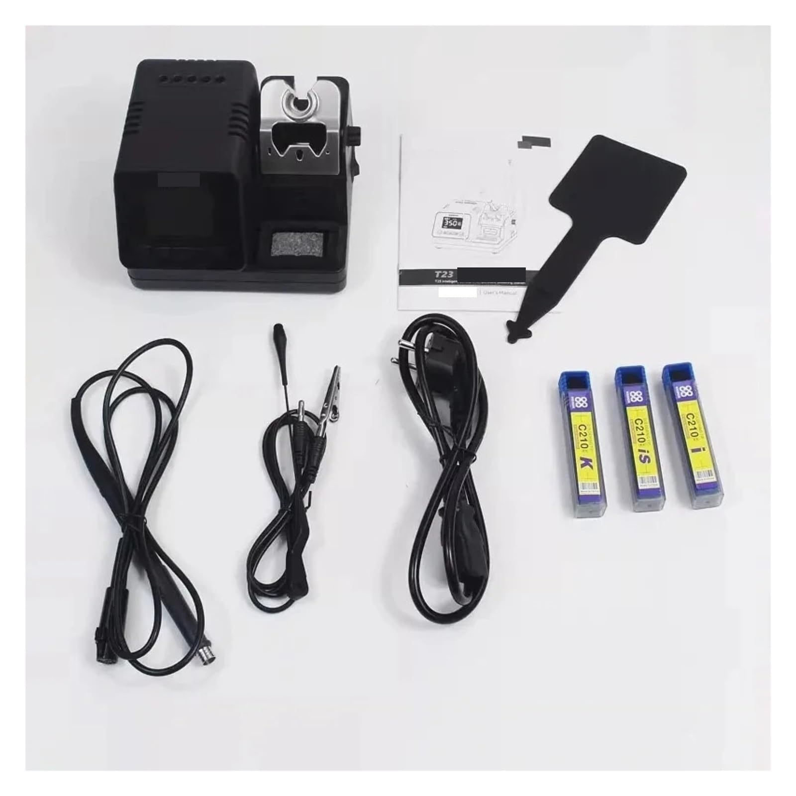 Stazione di saldatura, Stazione di saldatura intelligente T23 da 120 W, supporta T210 T245 T115 gestisce lo strumento PCB per schermo LCD