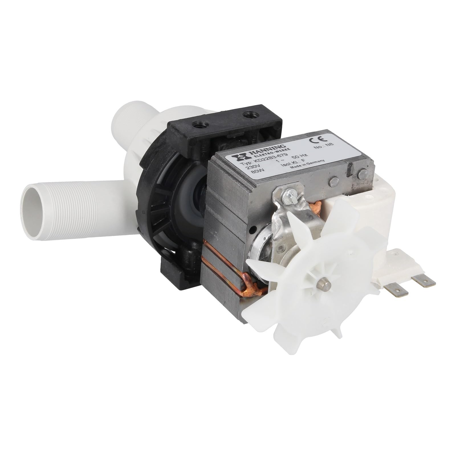 easyPART passend für HANNING KD22B3-679 Ablaufpumpe mit Pumpenkopf passend | für Miele 958662 in Waschmaschine, EUROPART 282999, eu282999, 4812, Geschirrspüler, Laugenpumpen, Entleerungspumpen