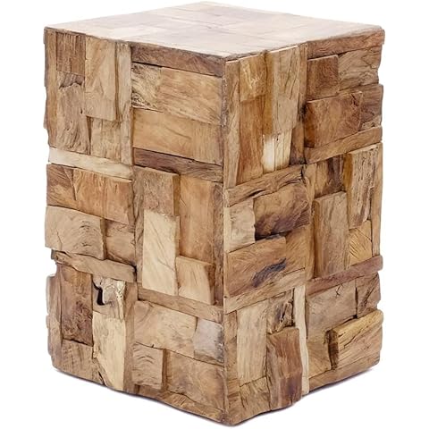 Brillibrum Driftwood Square Side Table Cover