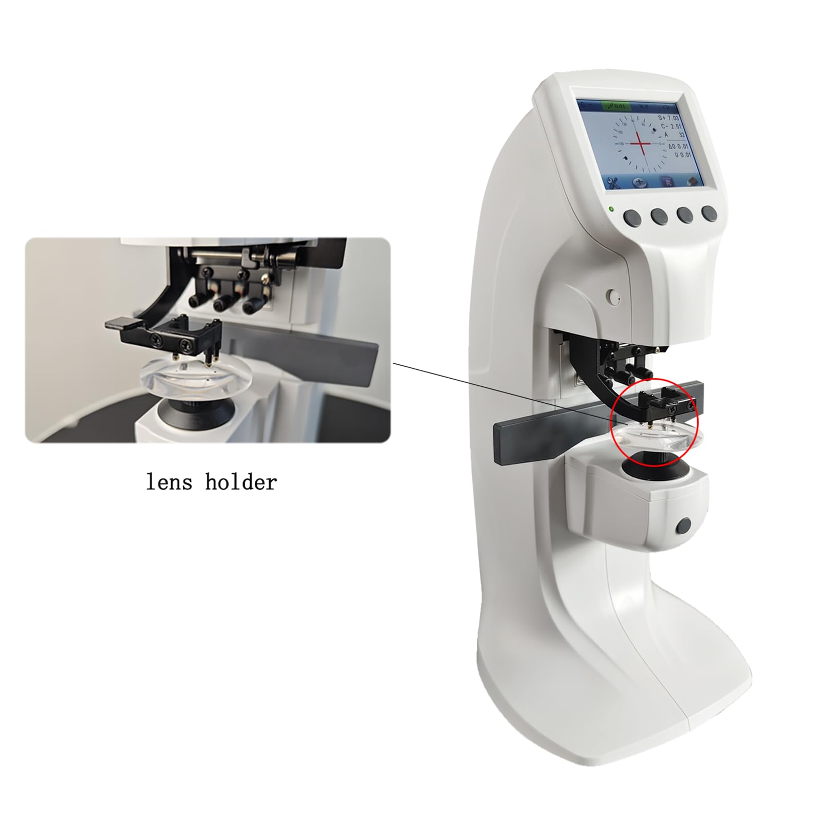 Optical Lens Meter Instrument Optique focomètre Portable autometer Digital autometer