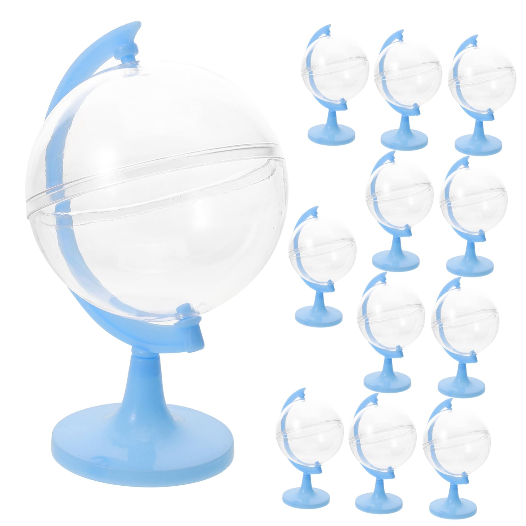 Boîte à bonbons globe pour mariage et Noël, les mini bocaux bleus qui subliment vos tables