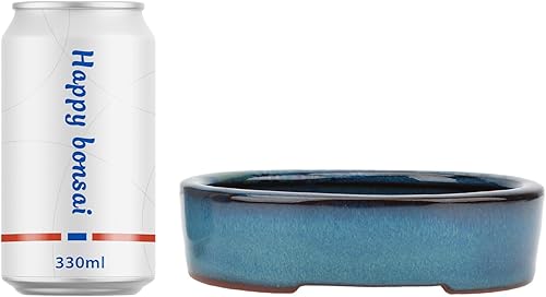 Miniatura 7 de Juego de 2 macetas esmaltadas pequeñas de 5.9 pulgadas, 2 + 4 pantallas de drenaje de malla suave