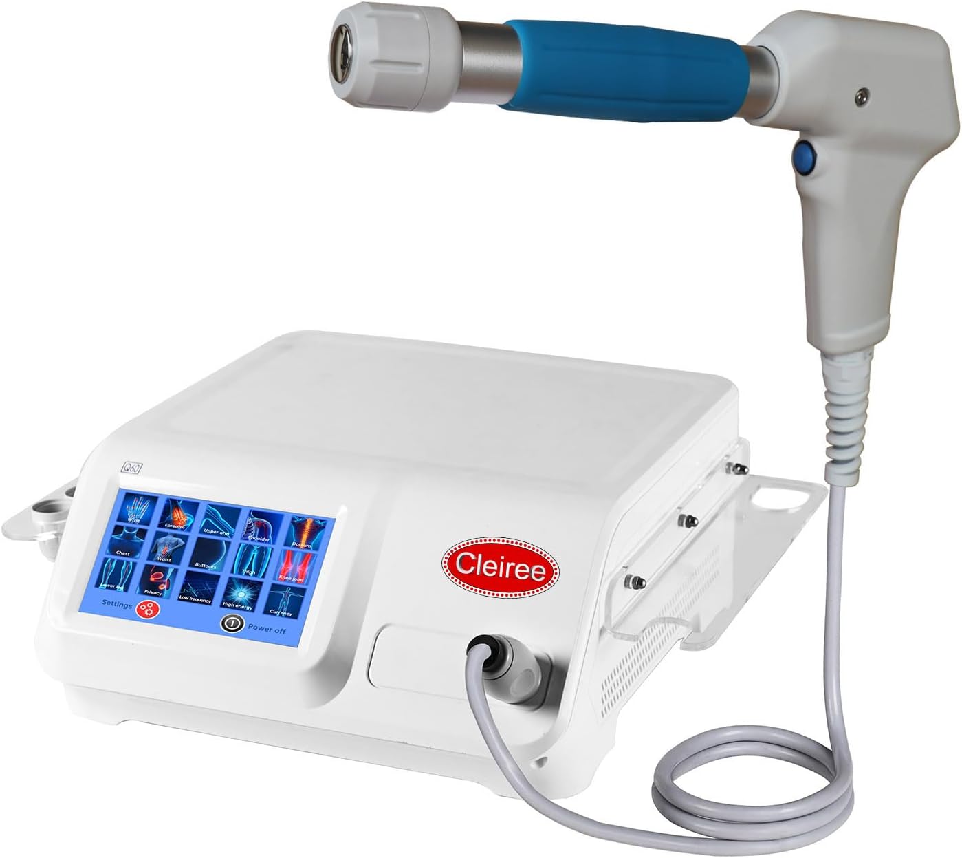 shockwave therapy machine for pain relief – portable radial pulse wave device for back, shoulder, knee, leg & golfers elbow treatment