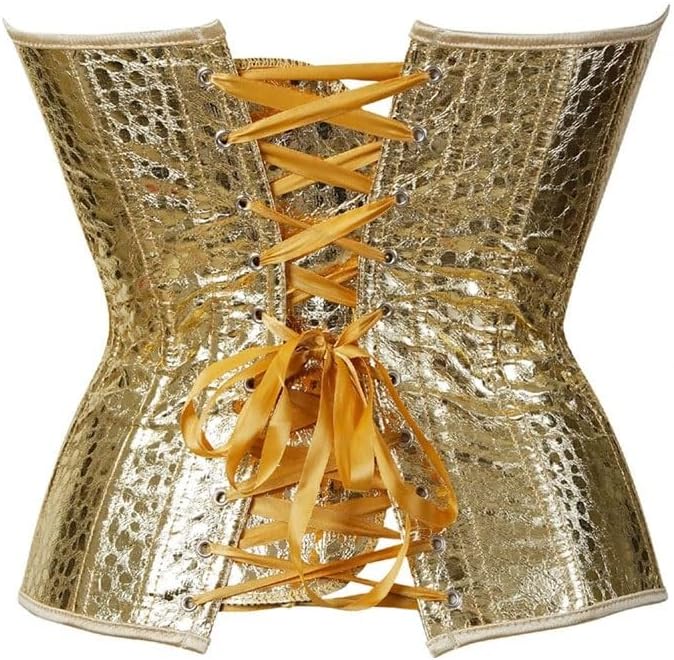 Women Faux Leather Corset Bustier Top Overbust Shapewear Clothing Steampunk Shapers Lingerie Corsets