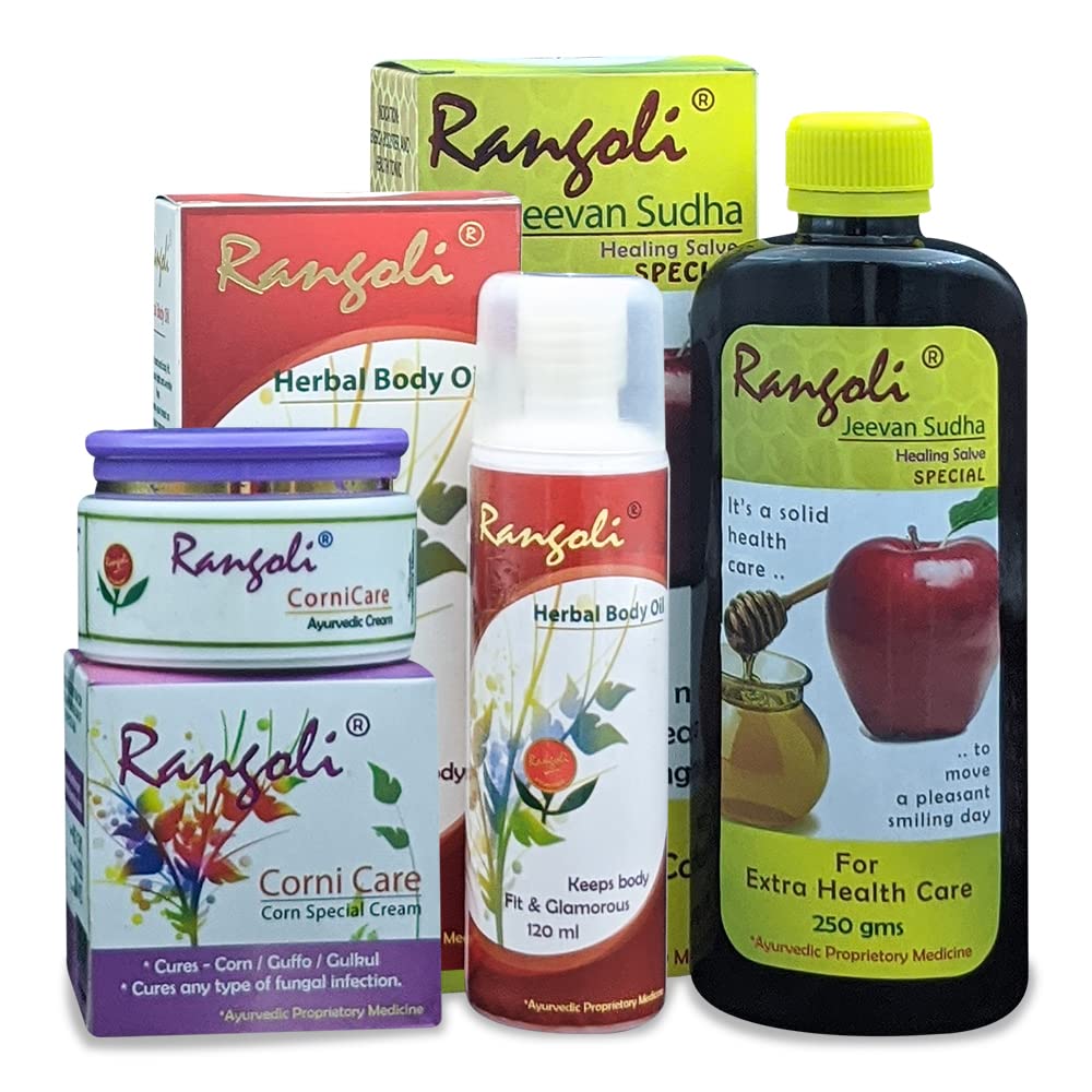 Rangoli Joint Pain-Body Pain Package (Combo of 3) | Body Oil for Joint Body Pain-Knee Pain |