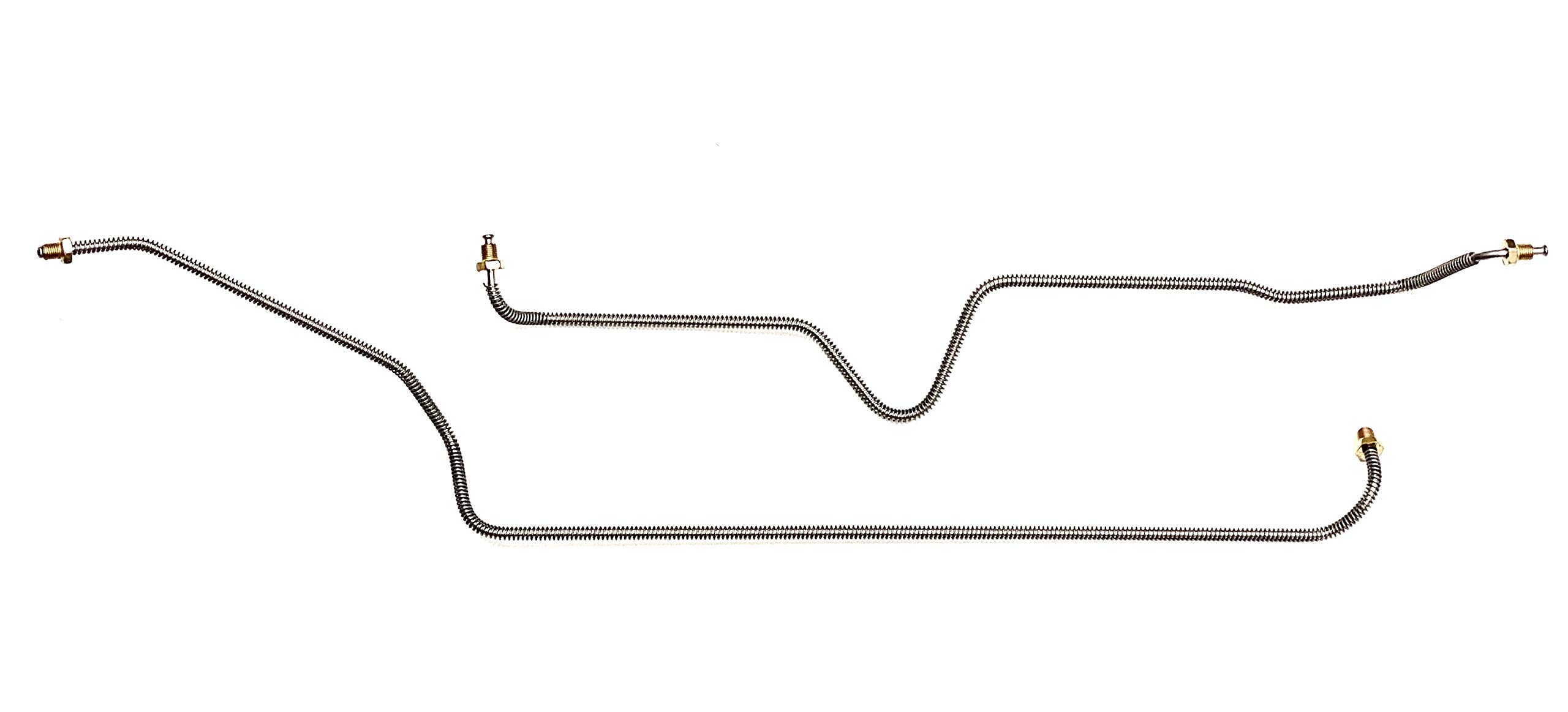 Rear Axle Brake Lines - Fits 00-06 Chevy Avalanche/Tahoe/Suburban 1500, 00-06 GMC Yukon 1500, 00-06 Cadillac Escalade - Galfan Coated Steel - The Stop Shop