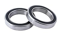 Vista 1 de 2 rodamientos de bolas de bicicleta - Retenedor de rodamientos de bolas de acero inoxidable con 16 bolas para BB68-73 y BB90-92 prensado