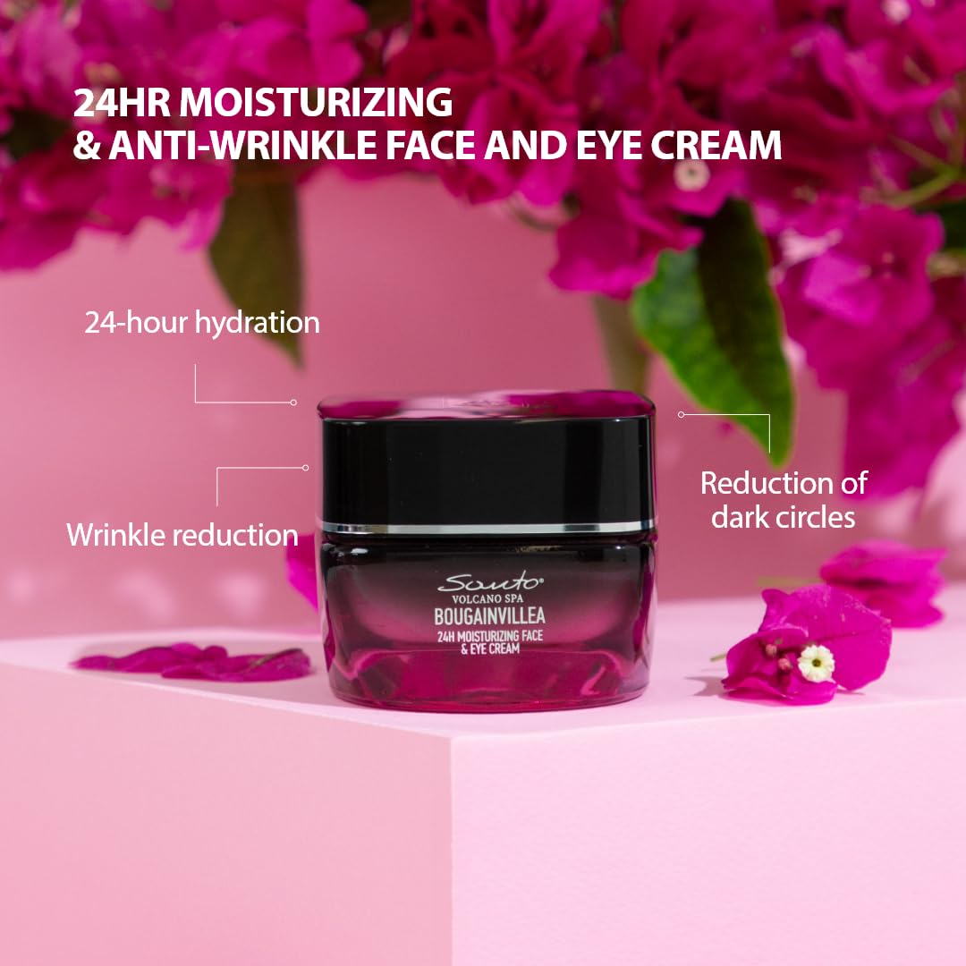Santo Volcano Bougainvillea 24H MOISTURIZING & ANTIWRINKLE FACE & EYE CREAM 50ML, 50 ml (Pack of 1) - Image 3
