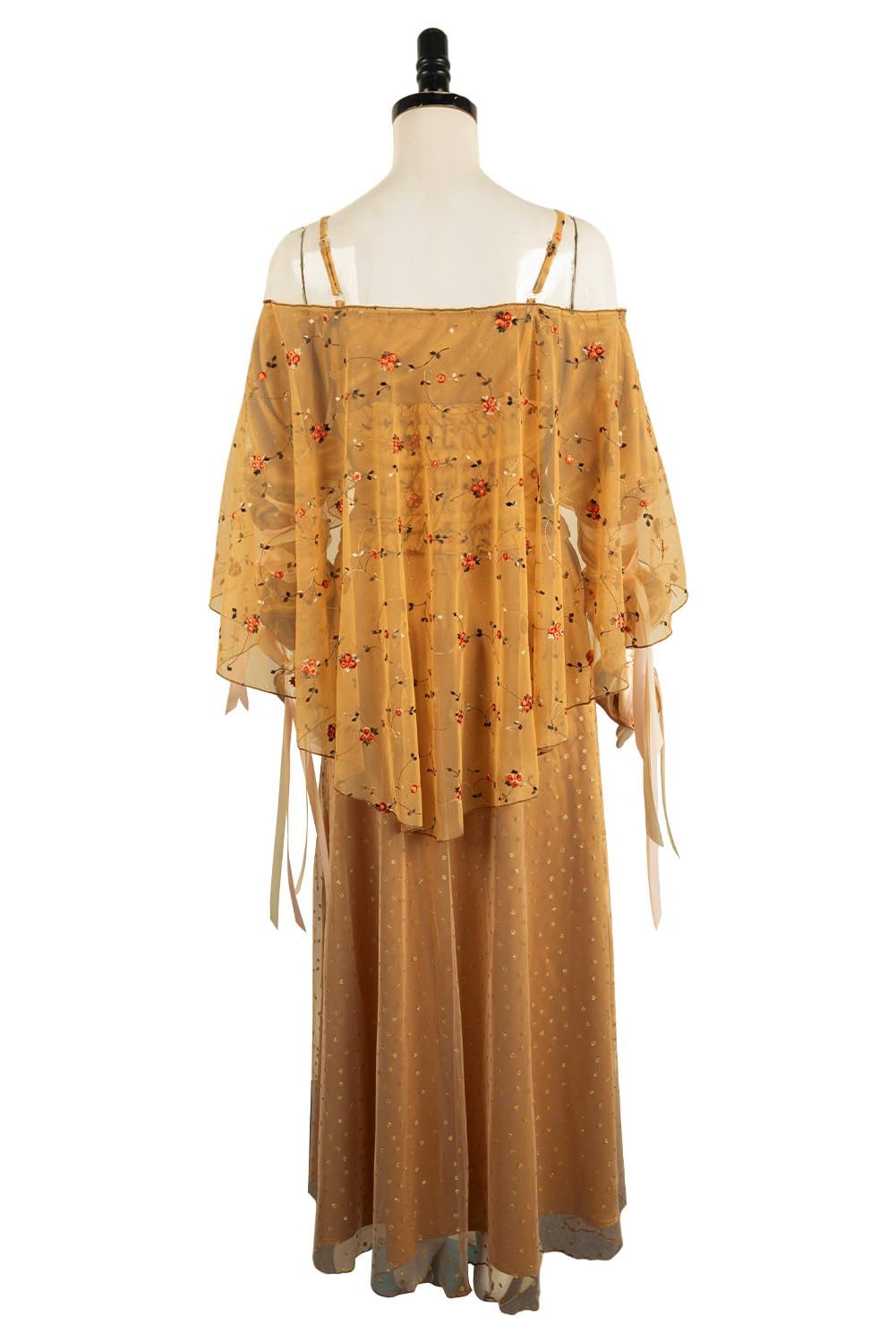 Padme Amidala Robe de cosplay pour femme Padme Jaune Robe d'Halloween Tenue de fête pour adulte