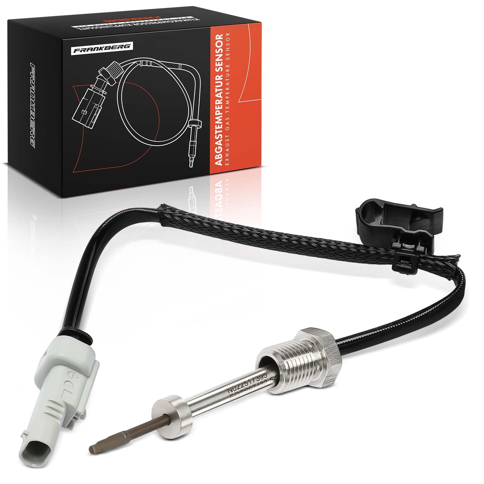 Frankberg Sensor de temperatura de gases de escape gris 2 Polos 55497482 | Compatible con: Astra Baujahr