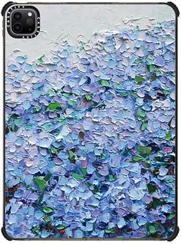 Vista 25 de CASETiFY Funda Impact para iPad Pro de 11" (3ª/4ª generación), diseño Groovy, color negro transparente