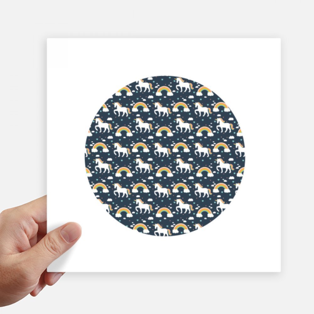 Sticker licorne arc-en-ciel 20 cm pour chambre enfant et customisation pc