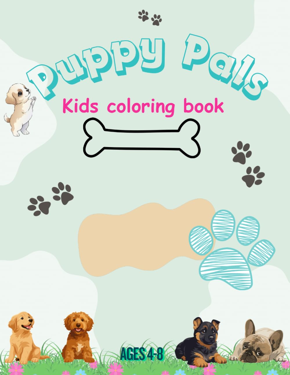 Puppy Pals kids coloring book ages 4-8