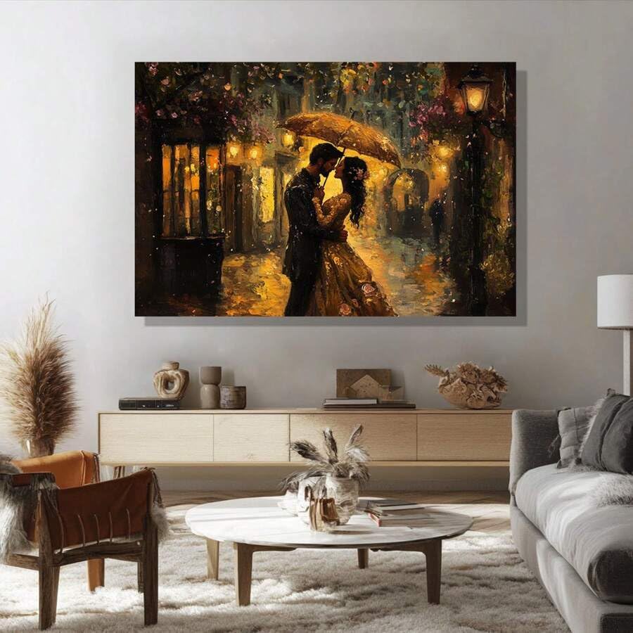Toile amoureux sous la pluie fine pour créer un cocon romantique de chambre