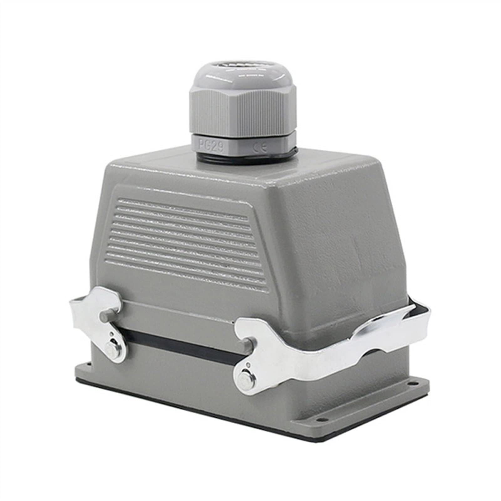 HDC-HE-048-1/2 Conectores de alta resistencia F/M 48 pines conexión de tornillo industrial rectangular enchufe conector de aviación 1 unidad (HDC-HE-048-1)