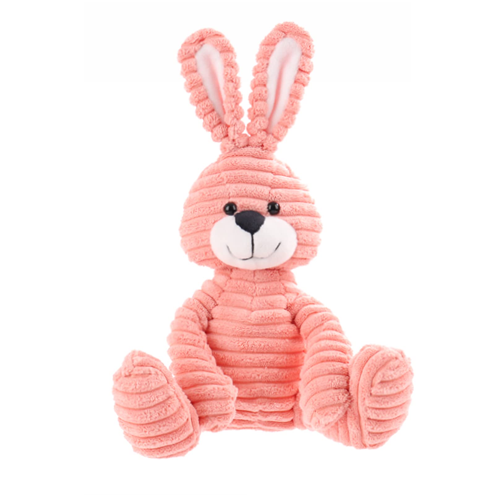 Apricot Lamb Toys Plush Corduroy Rabbit Bunny Stuffed Animal Soft Cuddly Perfect for Child (pink Bunny)