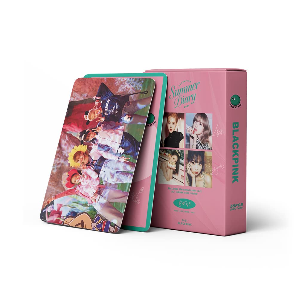 55pcs/set Kpop Blackpink 2021 Summer Diary Photocards Blackpink