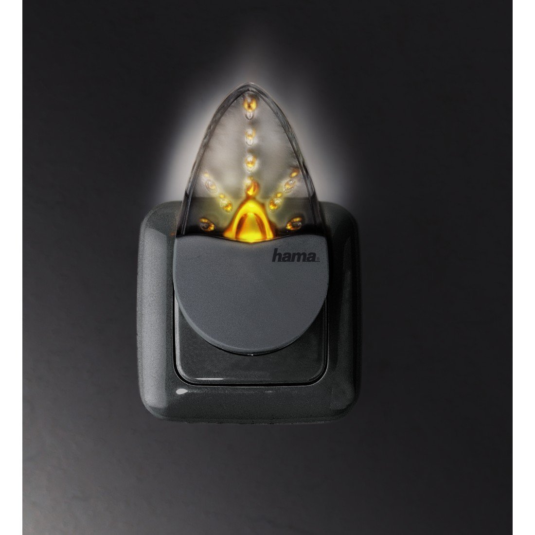 Hama Amber Lampka Nocna Led Do Pokoju Dziecięcego I Sypialni, 0.2 W, Biały/Bursztynowy