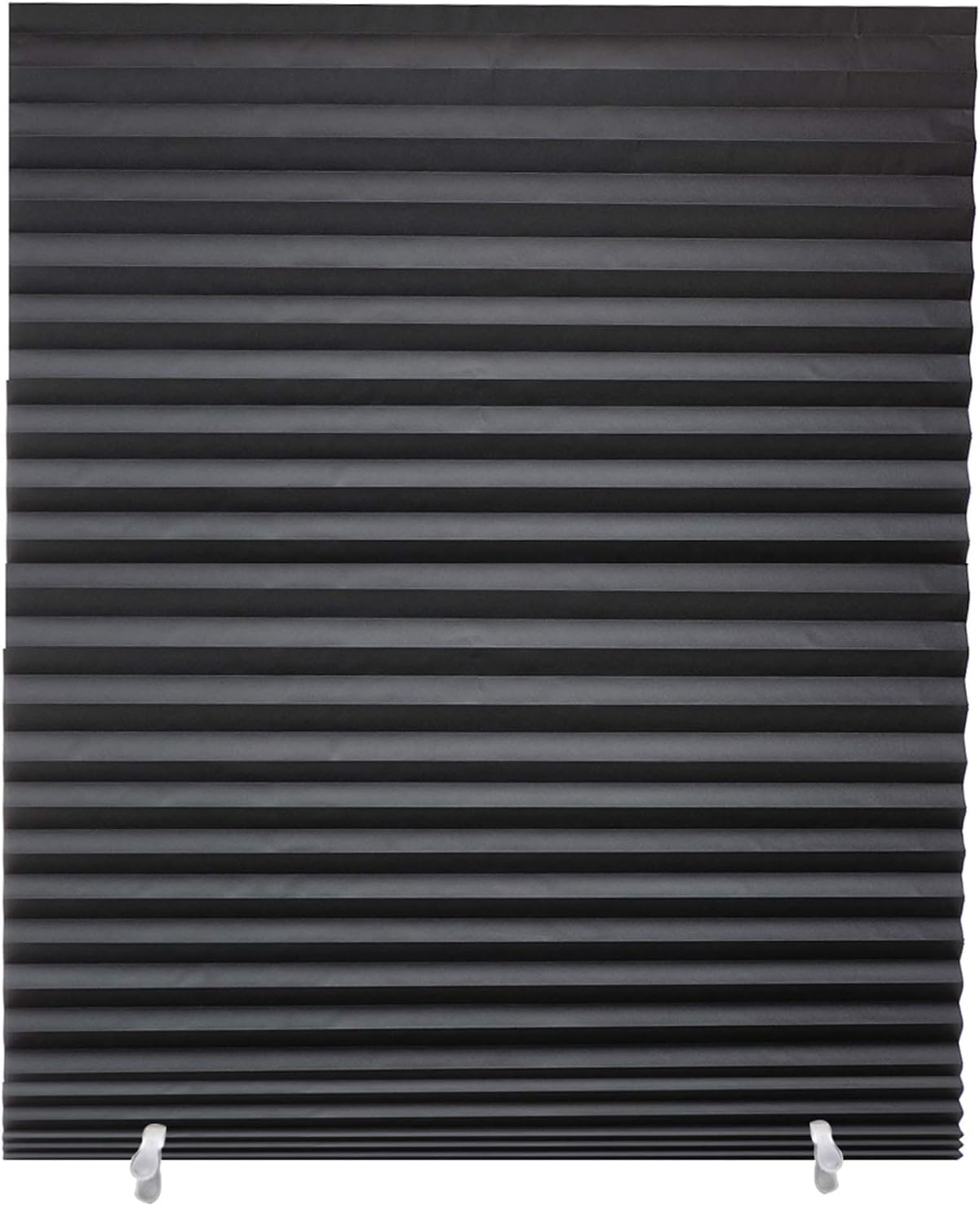 Photo 1 of Changshade 6-Pack Pleated Paper Shades 48"x72" Black
