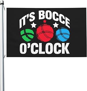 It'S Bocce O'Clock Flags 3x5 Ft Wall Decor For Outdoor Indoor House Garden Flag Greeting Gift Garage Home Lawn