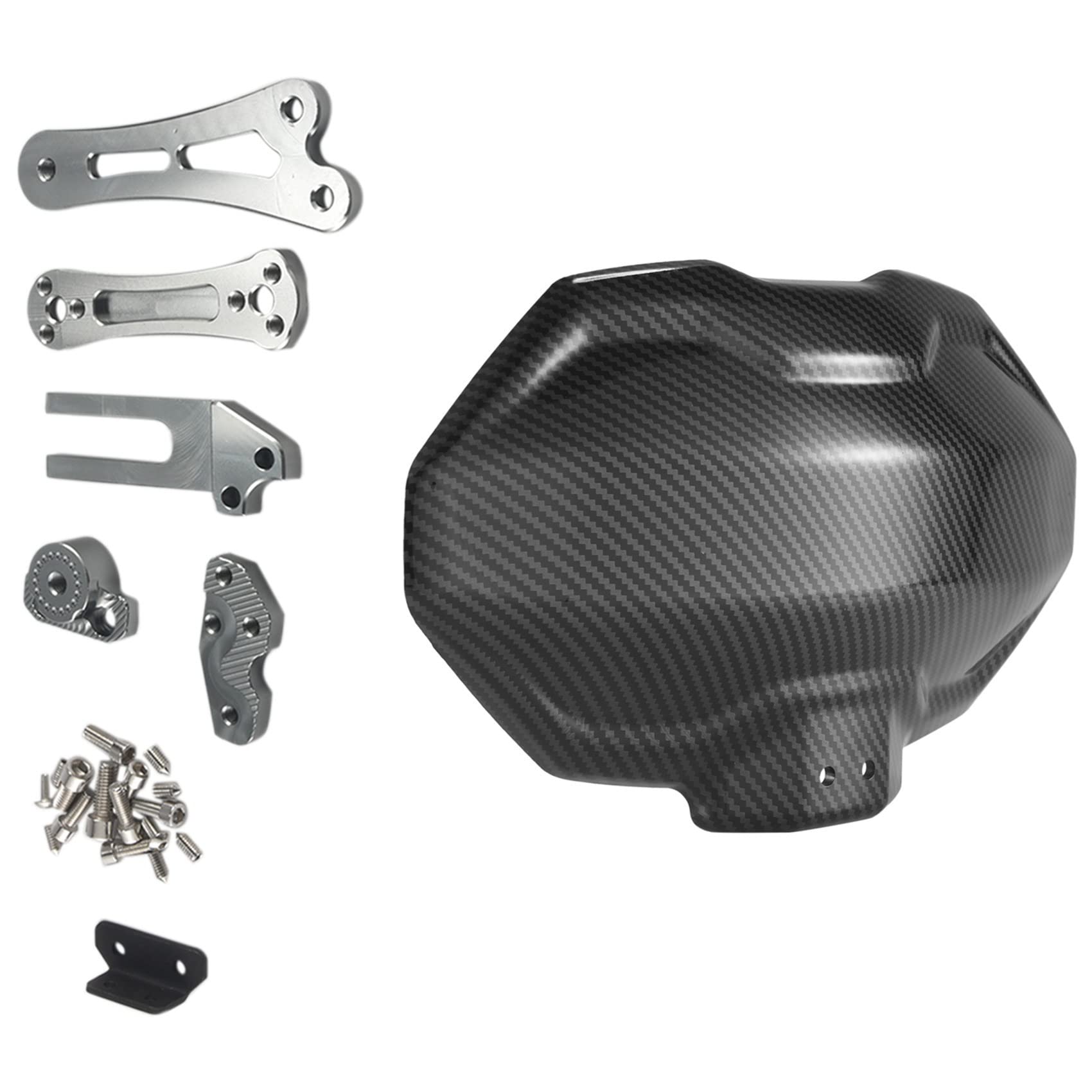 Garde-Boue Universel de Roue de Moto Garde-Boue de Pneu de Garde-Boue pour TMAX 530 GN125 Z900, B