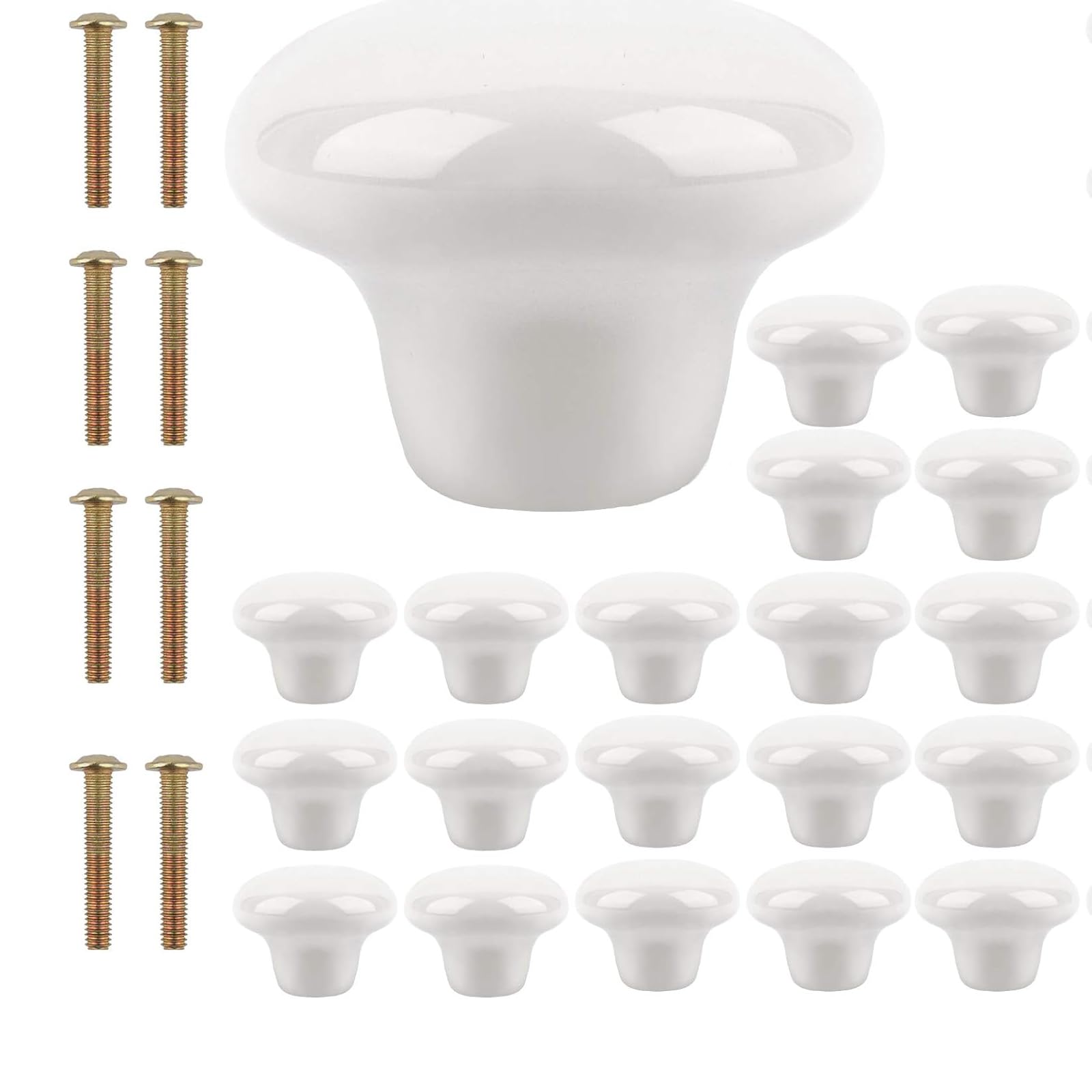Boutons de porte ronds en céramique pour relooker vos placards de cuisine et de salle de bain