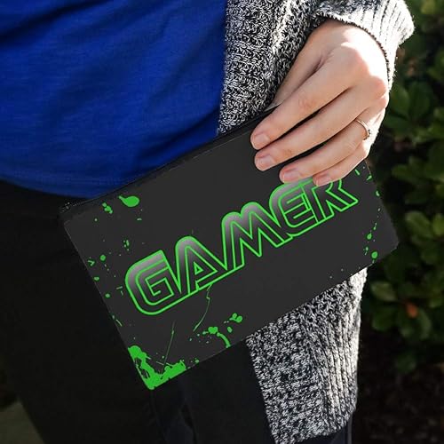 Miniatura 3 de GRAPHICS & MORE Gamer Paint Splatter Gaming Geek - Estuche organizador de lápices con cremallera