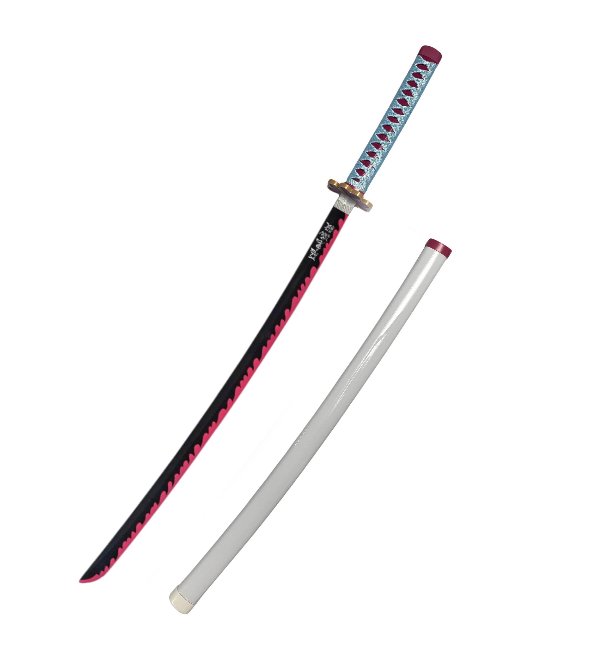 Demon Sword 41 Inch, Bamboo Samurai Katana , Anime Original Texture Style Cosplay Sword, Collectible Replica for Halloween Fancy Costume Party Dress Fans Gift (D-Mitsuri)