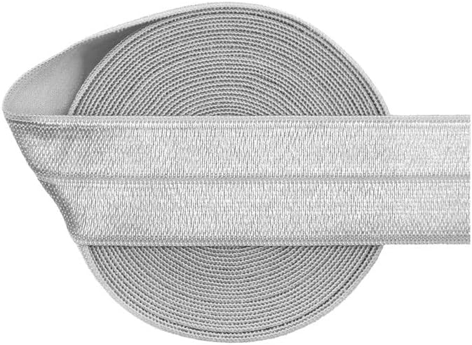 Miniatura 9 de Bristlegrass Orquídea clara de 5 yardas 34 pulgadas color sólido plegable banda de satén de elastano cinta de color sólido cinta de coser de encaje