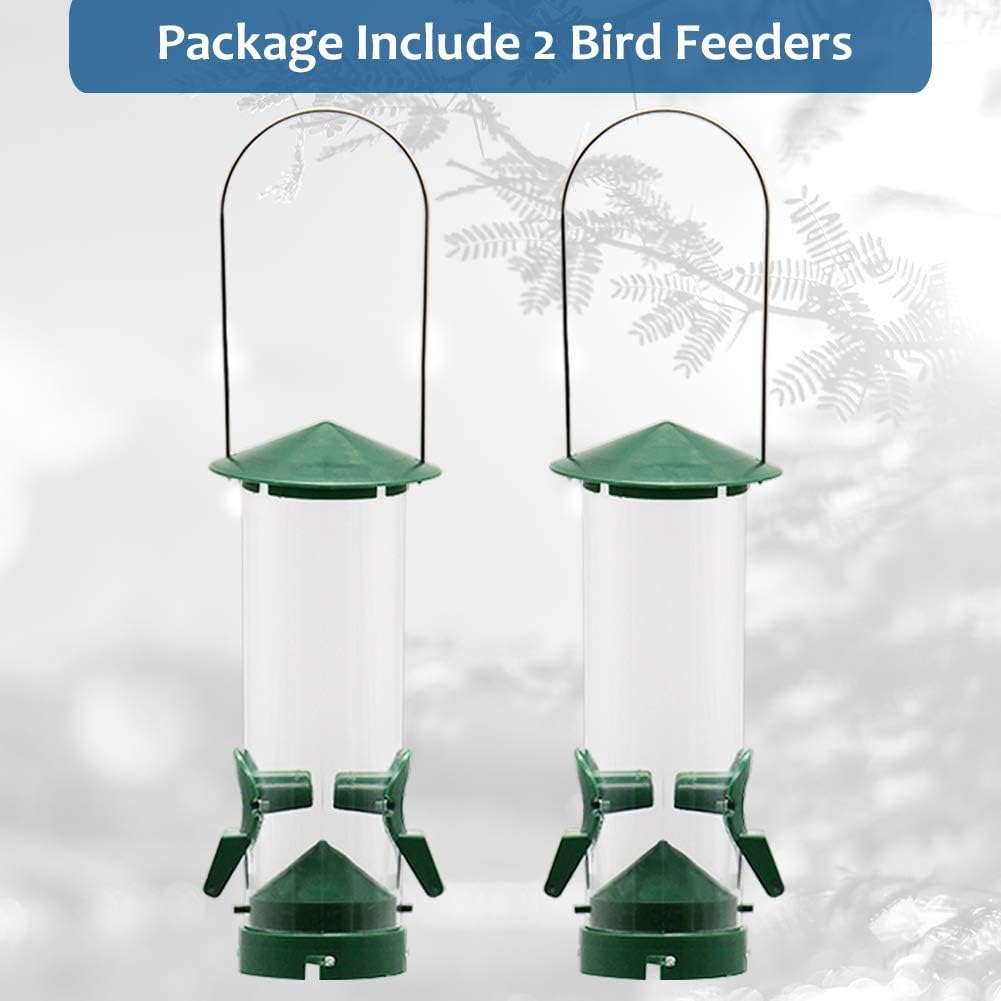 Twinkle Star Hanging Wild Bird Feeder (Green)