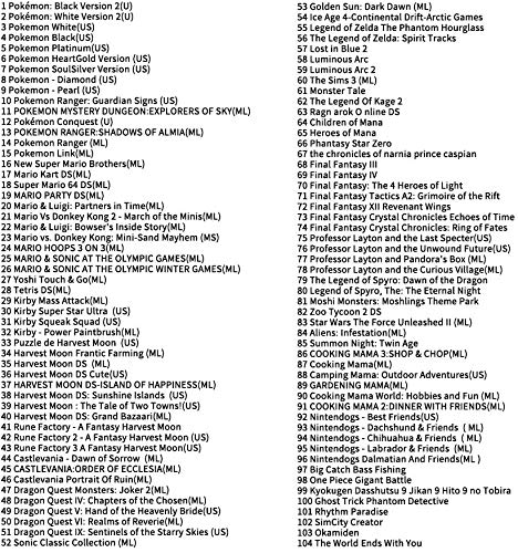 image for Feoinvc 318 Games in 1 DS Game Pack Card Compilations Video Game DS Ca