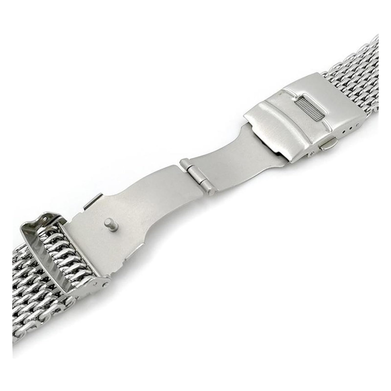 INEOUT Cinturino In Maglia Di Acciaio Inossidabile 18mm 20mm 22mm 24mm Dive Shark Compatibile Con Cinturino Milanese Fibbia Pieghevole Accessori For Cintura Da Polso In Oro Rosa