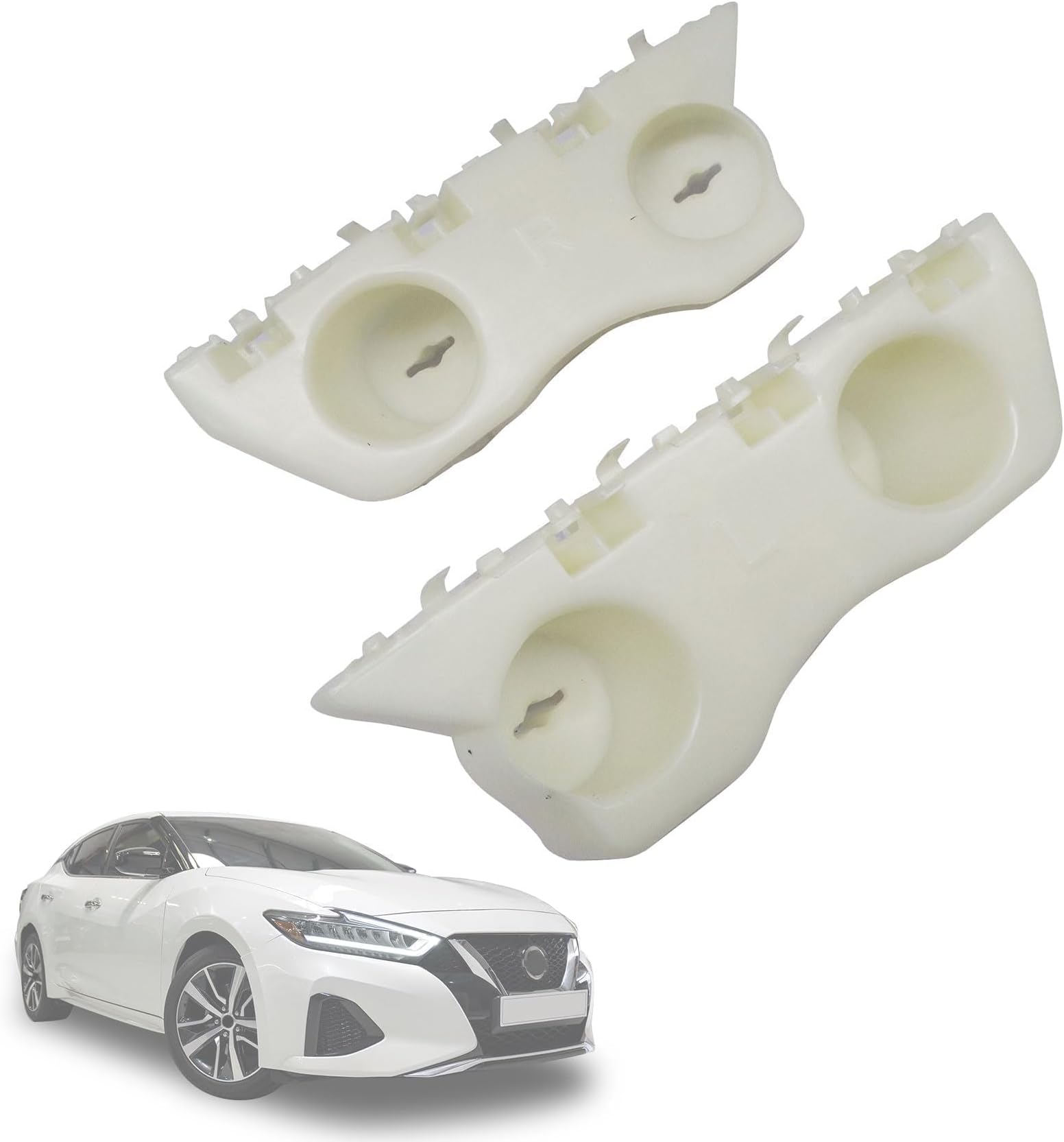 Priprilod Left and Right Front Bumper Fender Brackets Compatible with Nissan Maxima 2016 2017 2018 2019 2020 Replace 622214RA1A 622214RA2A