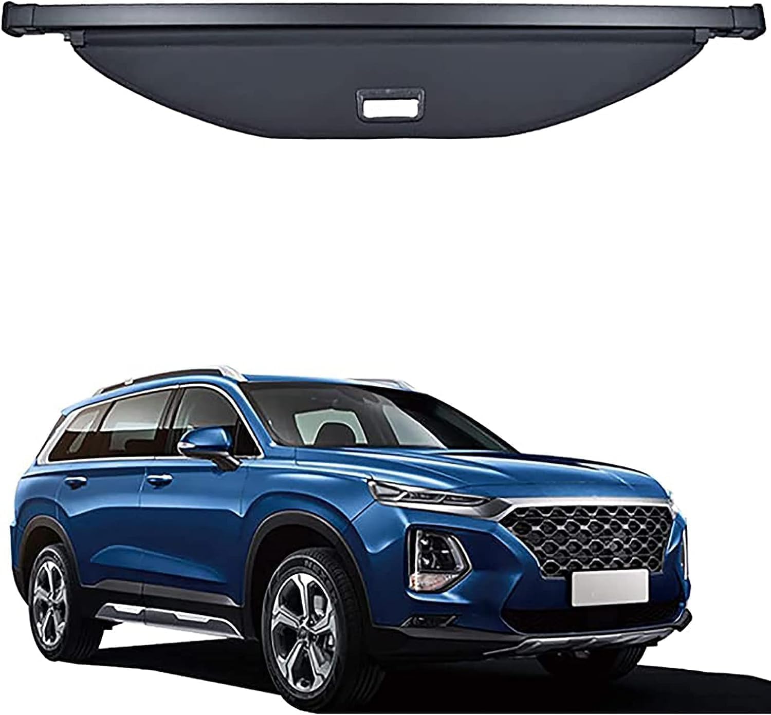 Cubierta de carga retráctil para Hyundai Santa Fe 2013-2019 que protege tu equipaje y equipamiento