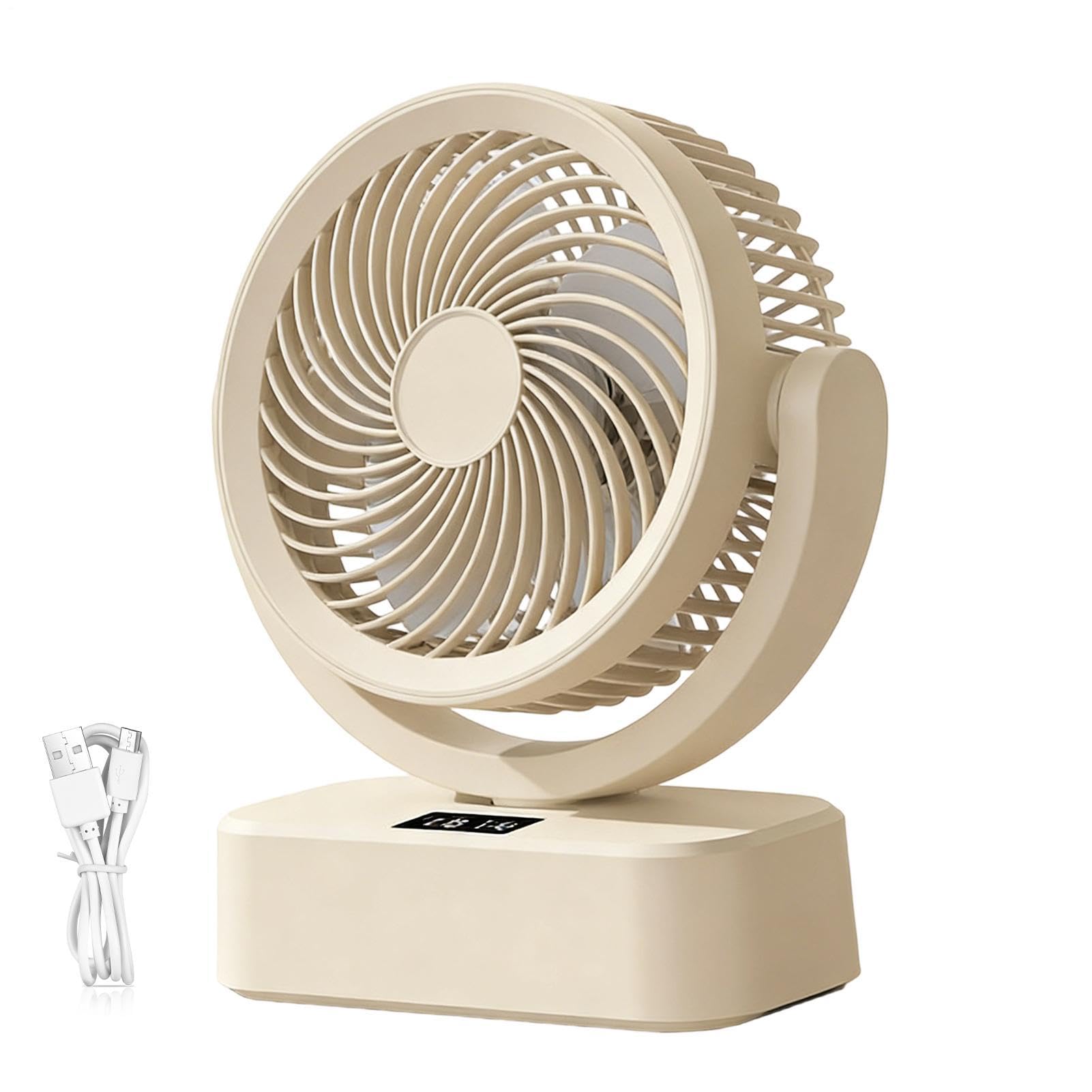 Ventilateur de bureau mural et oscillant, ventilateur de table pour chambre