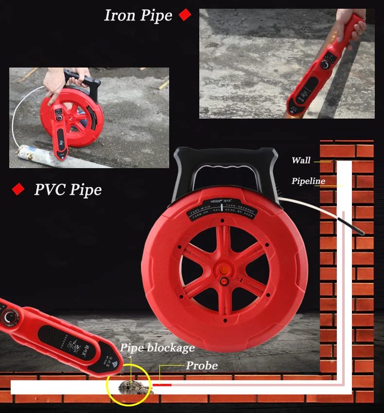 Cable and Network tester Pip Iron Pipe Blockage Detector NOYAFA NF-5120 NF-5130 NF-5140 Diagnostic-tool Scanner Pipeline Blocking Clogging Plumbers Instrument (NF-5120 20M)