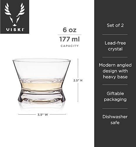 Miniatura 3 de Viski Vasos de degustación de tequila de cristal, vasos de copita para mezcal, whisky, bourbon o licores limpios, elegante juego de cristalería para