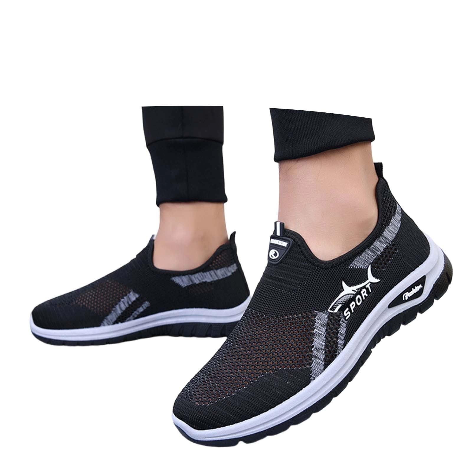Scarpe Uomo Estive Scarpe da Ginnastica Tessuto A Rete Slip-On Basse Sneaker Classiche Sportschuhe Sandali Sportivi per Passeggio Sportive Urban