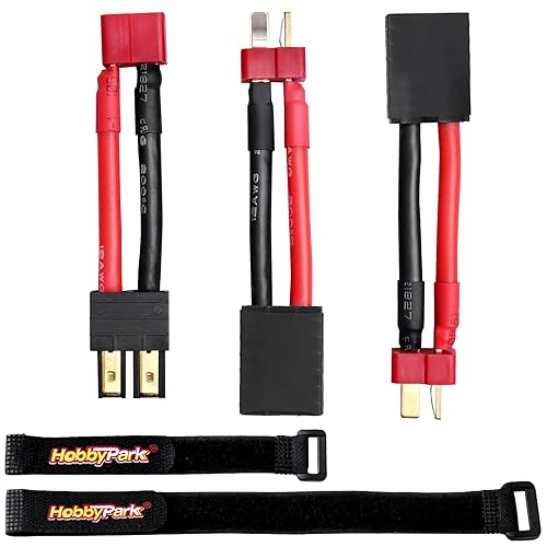 Hobbypark RC Battery/Charger Adapter Connector for Traxxas to Deans T