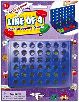 Playmaker Line of 4. Disc Dropping Game. Connect 4 Grab and Go Game. On The Go Games.
