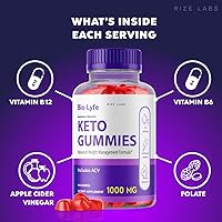 Vista 4 de rize labs - BioLyfe Keto ACV Gummies fórmula avanzada vinagre de sidra de manzana máxima fuerza (60 gomitas)