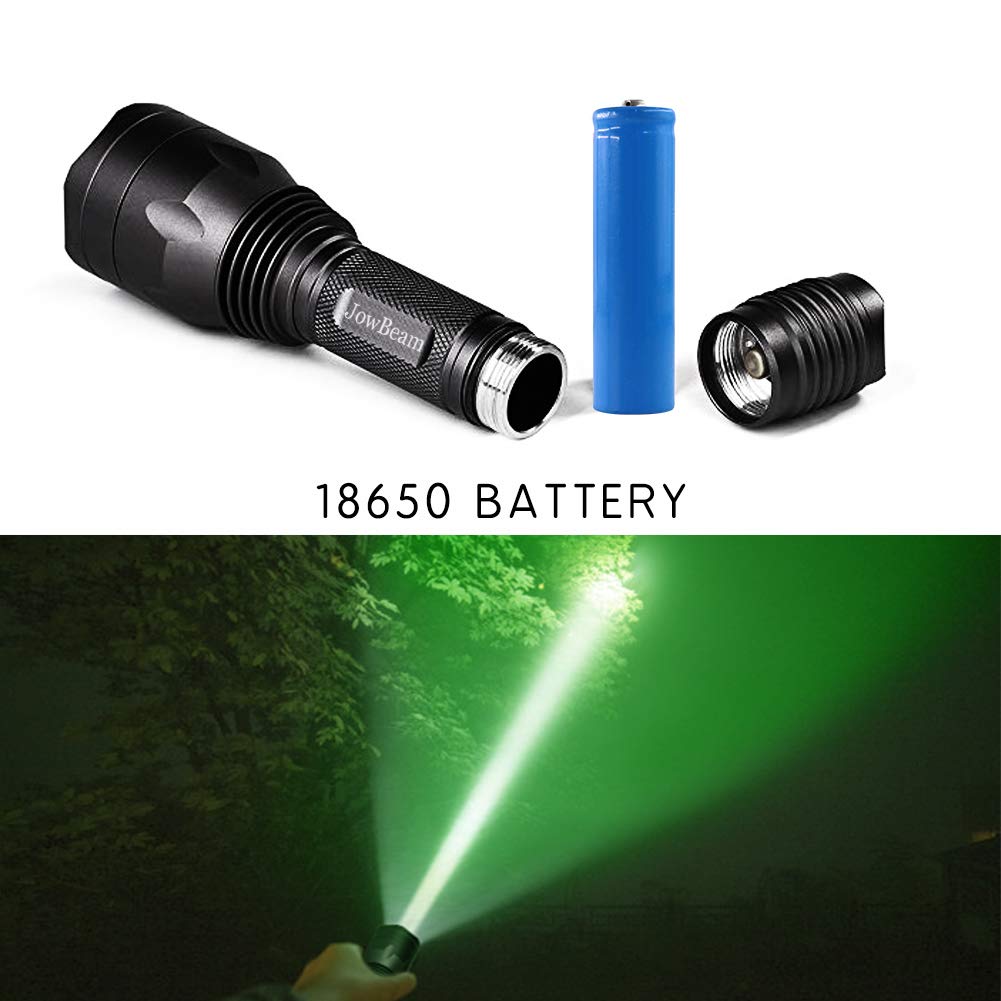 ANEKIM TC10 Jagd-Taschenlampe, 1800 Lumen, LED, Grünes