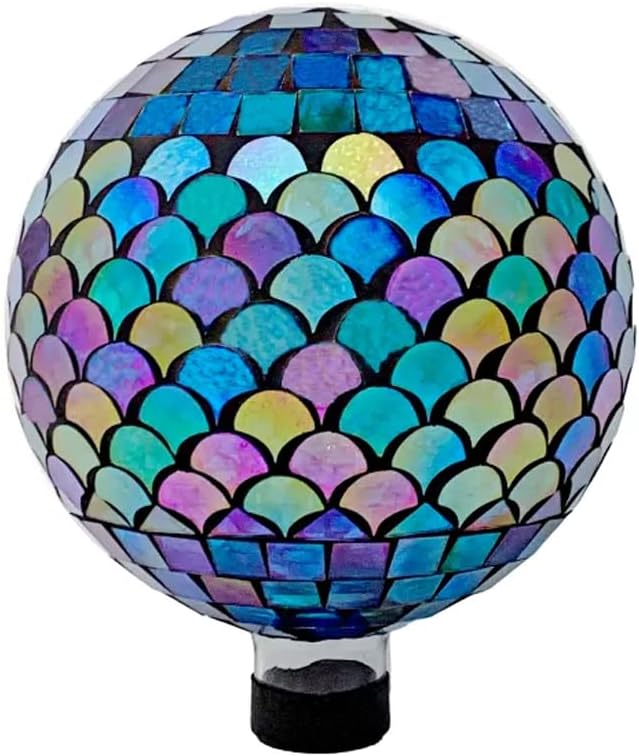 Very Cool Stuff 10" Blue Scales Glass Globe